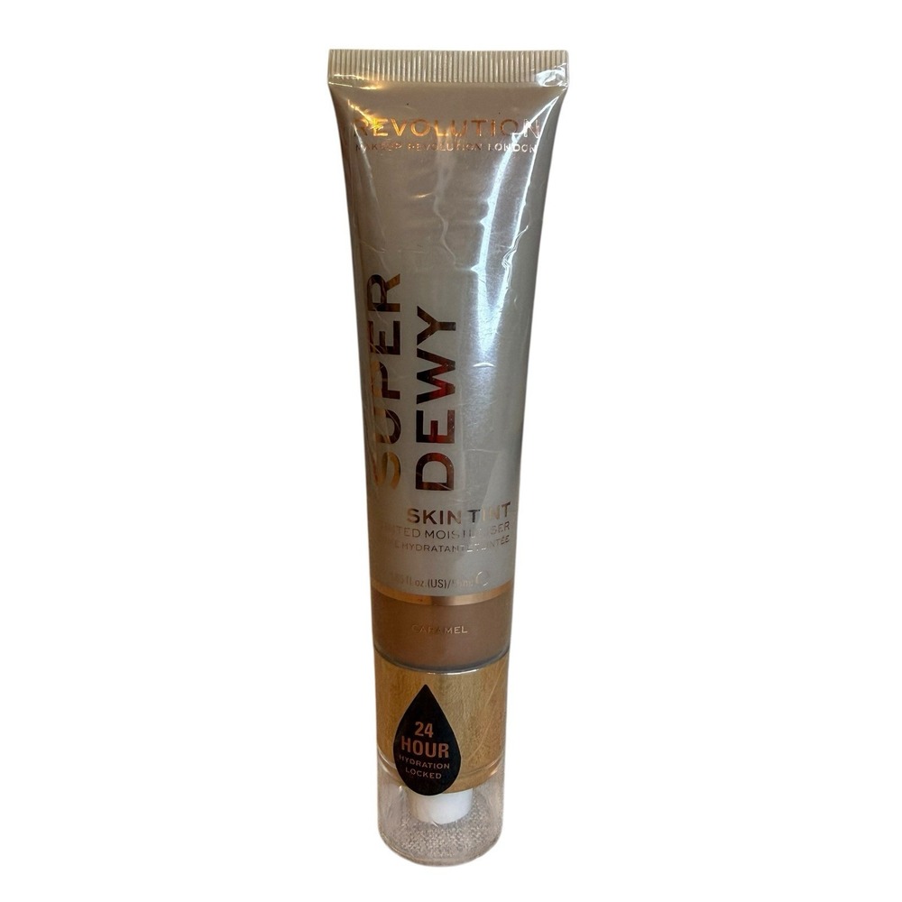 Makeup Revolution SuperDewy Tinted Moisturizer Caramel 55ml, 1.85 Fl oz. New - Picture 3 of 8